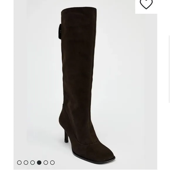 NWT ZARA 100% COW LEATHER WIDE SHAFT SUEDE SIZE 6🚨PRICE FIXED NON DISCOUNT
