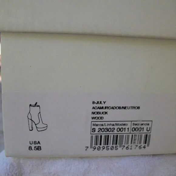 NWT Schutz Tan Platform Booties Boots