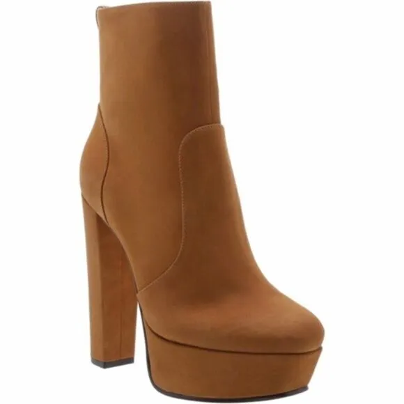 NWT Schutz Tan Platform Booties Boots