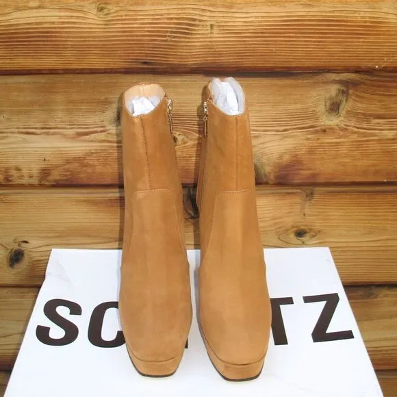 NWT Schutz Tan Platform Booties Boots