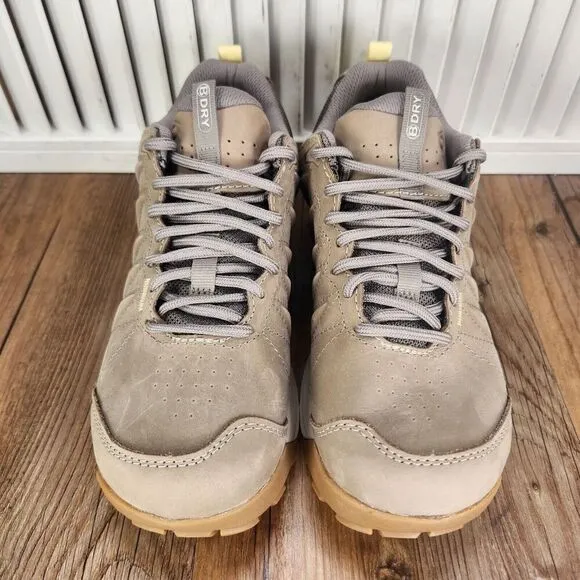 Oboz Sypes Low Leather B-Dry Waterproof Womens Sz 6 Beige Hiking Shoes 76102 NEW