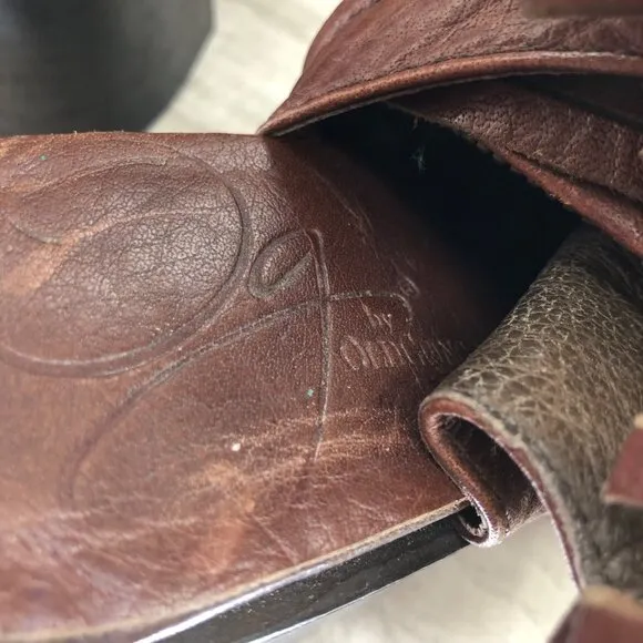 Old Gringo Ankle Boots Womens 7.5 Brown Leather Zip Fringe Booties