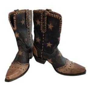 Old Gringo Black/Brown Boots w/Stars