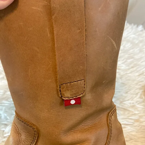 Oliberte Yabela Rustic Brown Mid Calf Zip Leather African Boots Women’s Size 39