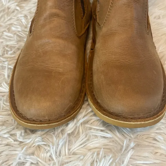 Oliberte Yabela Rustic Brown Mid Calf Zip Leather African Boots Women’s Size 39