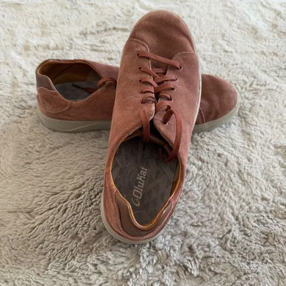 Olukai 'Lae'ahi El'kala' Men's Size 10.5 Suede Sneakers Beach Comfort