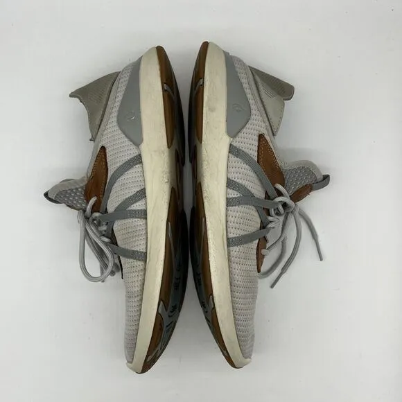 Olukai Mio Li Lace Up Men's Size 9 Shoes Mist Grey Comfort Sneakers