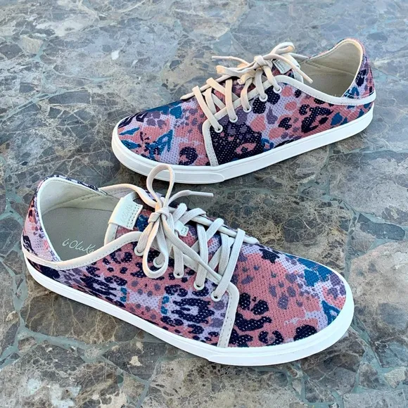 OluKai Pehuea Li Cloudy Women Sz 9.5 Casual Sneakers Mesh Convertible Shoes