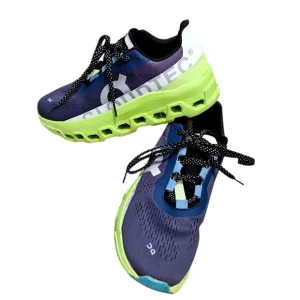 On Cloud Monster Running Womens Blue and Green Running Shoes Size 8