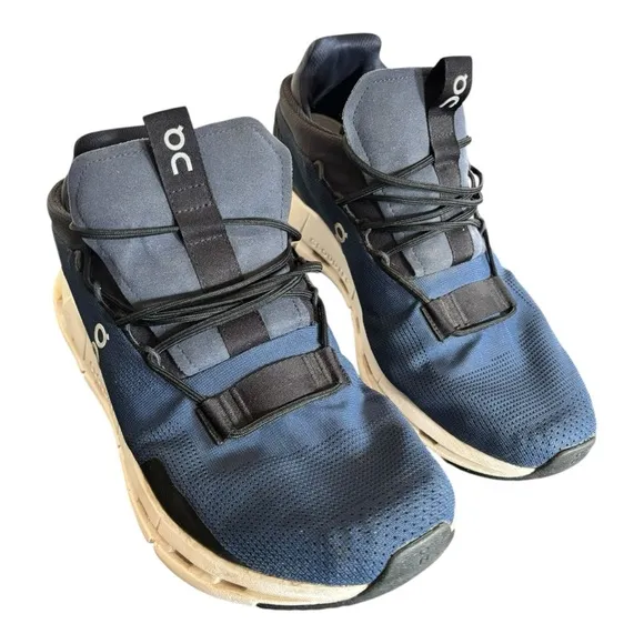 On Running Cloudnova Men's Blue Athletic Shoes Size 12