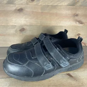 orthofeet alamo mens size 14 wide 4E shoes black walking comfort sneakers