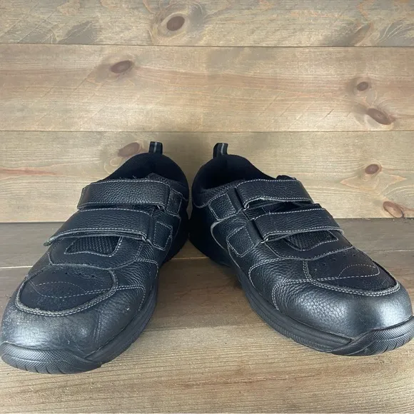 orthofeet alamo mens size 14 wide 4E shoes black walking comfort sneakers