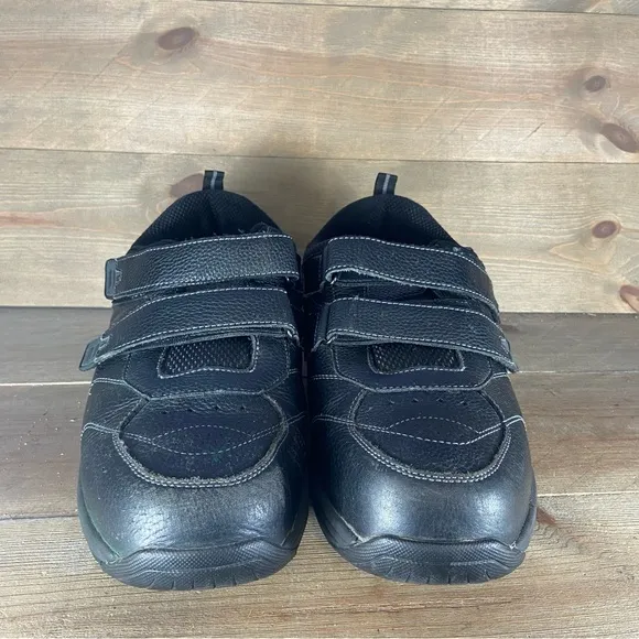 orthofeet alamo mens size 14 wide 4E shoes black walking comfort sneakers