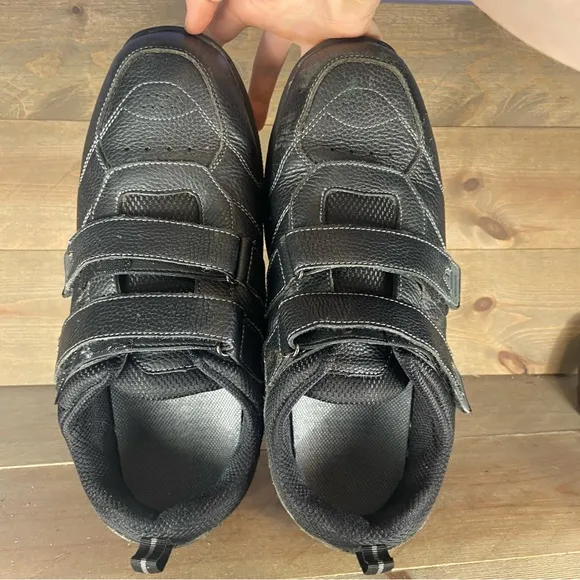 orthofeet alamo mens size 14 wide 4E shoes black walking comfort sneakers