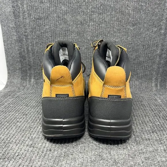 Orthofeet Granite Steel Toe Non Slip Work Boots Orthopedic Brown Leather 13 WIDE