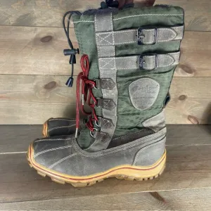 pajar adriana womens size 8 shoes green waterproof fur lined comfort snow boots