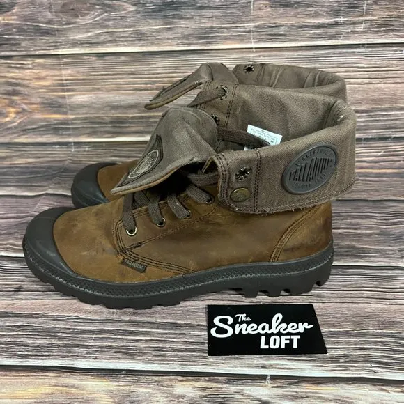Palladium Men's Baggy‎ Leather Fold Over Lace Up Boots