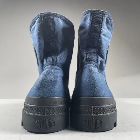 Palladium Pampa M65 Men’s 10.5 Hi Top Navy Blue Canvas Ankle Combat Boots Casual