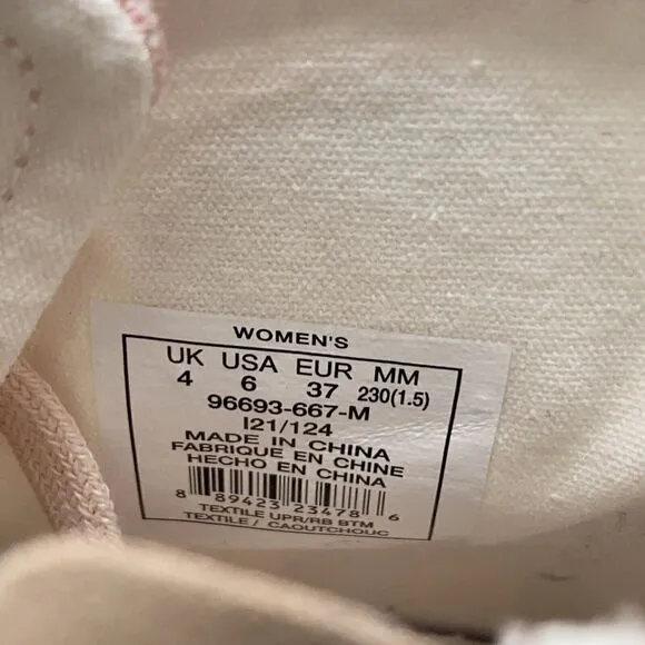 Palladium Pampa Zip Women’s Size 6 Pink White Ankle Boots Shoes 96693-667