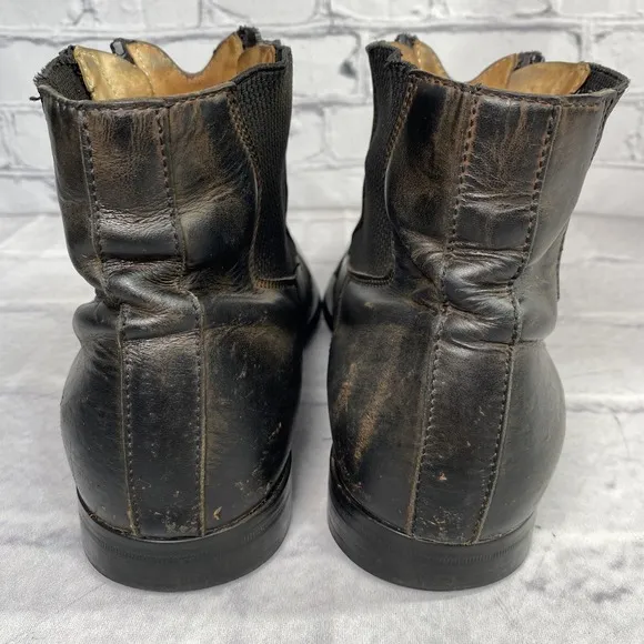 Parlanti Z2 Paddock Boots Size 42 Men 9 Women 11.5 Black Dual Zipper Italy