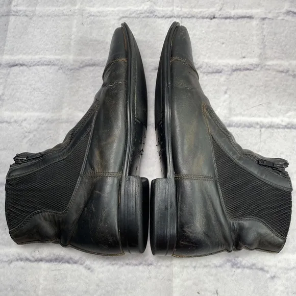 Parlanti Z2 Paddock Boots Size 42 Men 9 Women 11.5 Black Dual Zipper Italy