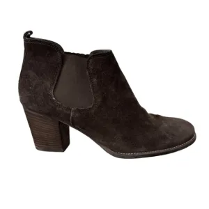 Paul Green Brown Suede Ankle Bootie Slip On Women’s Boots Size 5.5 UK, 8 US, 38.