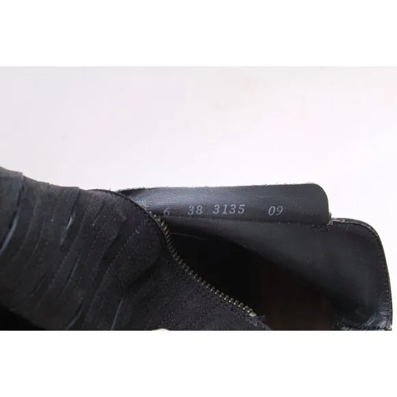 paul green malibu boots booties leather black dual zip womens shoes uk 6 us 8.5