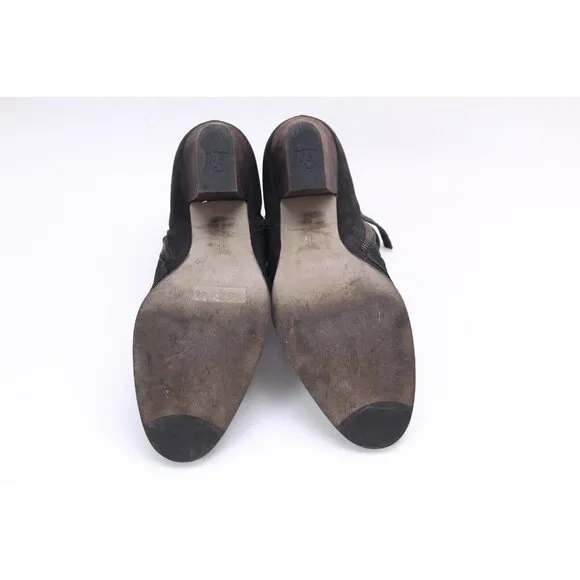 paul green malibu boots booties leather black dual zip womens shoes uk 6 us 8.5