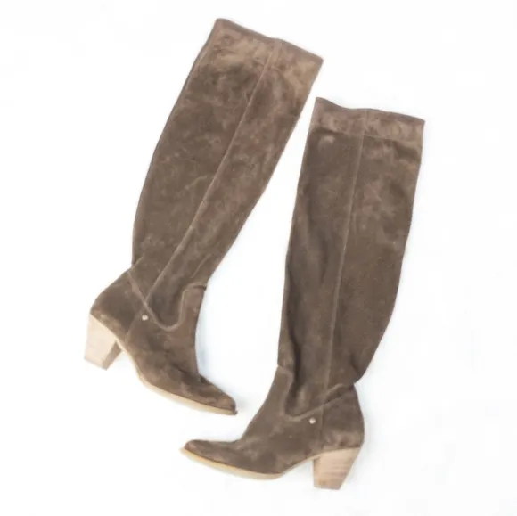 Paul Green Munchen Dazzle Suede Over Knee Boots