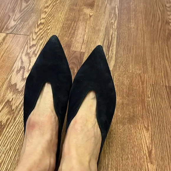 Pedro Anton Navy Women's Suede Shoes Flats Size 36 or  5.5-6.