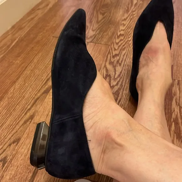 Pedro Anton Navy Women's Suede Shoes Flats Size 36 or  5.5-6.