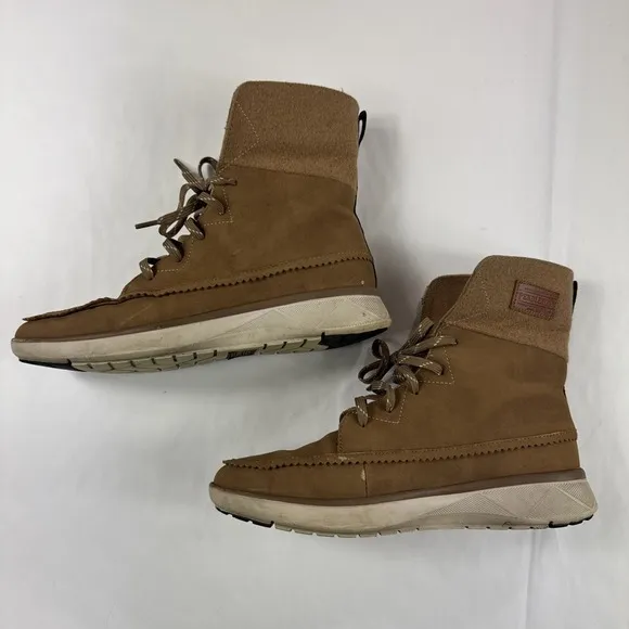 Pendleton Boots Mens 9.5 Brown PWF19LP2‎ 258 Wool Blend Fold Over Shoes Western