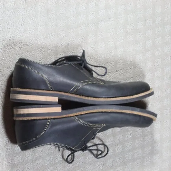 Penguin by Munsingwear Black Oxford Lace Up Dress Loafer