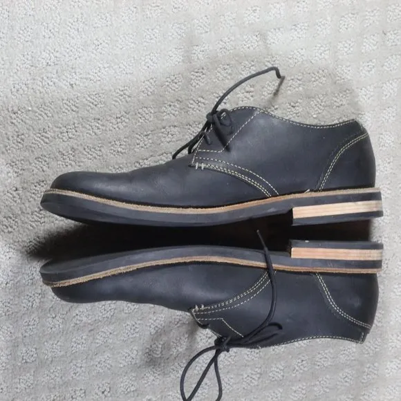 Penguin by Munsingwear Black Oxford Lace Up Dress Loafer