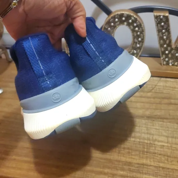 Peter Millar Hyperlight Apollo Men’s Blue Knit Comfort Slip On Sneaker Shoes 10