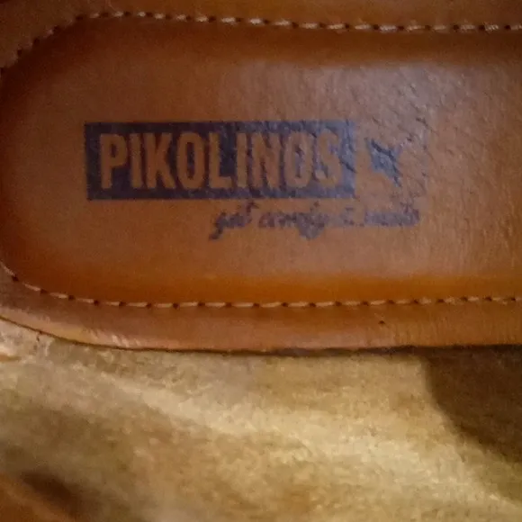 PIKOLINOS Ankle Boots in Cuero Leather Lace Up Block Heel Round Toe