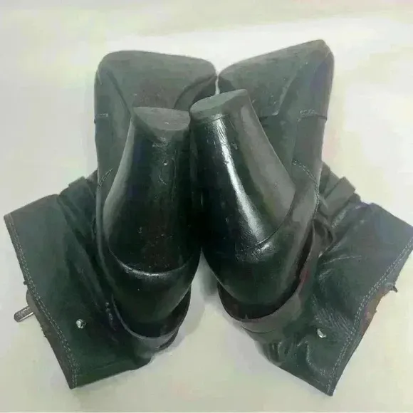 Pikolinos Women’s Verona Black Leather High Heels Side Zip Ankle Booties