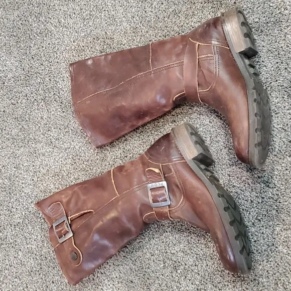 PLDM by Palladium Womens Leather Moto Boots shoes sz 7
