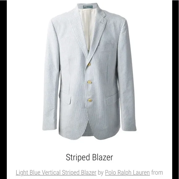 Polo by Ralph Lauren Men's striped blazer