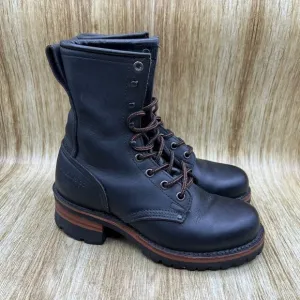 Polo Ralph Lauren Logger Boots Women's Size 6 B Black Shoes Ankle Booties