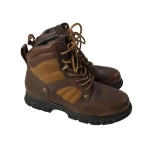 POLO RALPH LAUREN Men’s Brown Tan Oiled Leather DIEGO RUGGED BOOTS 7.5D