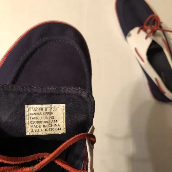 polo Ralph Lauren men's canvas casual boat shoes  size: 15D
