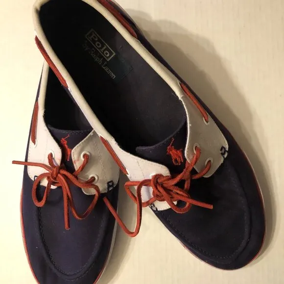 polo Ralph Lauren men's canvas casual boat shoes  size: 15D