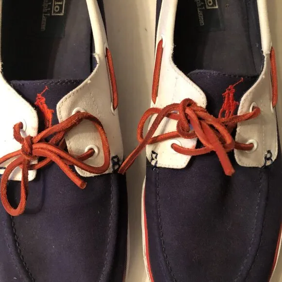 polo Ralph Lauren men's canvas casual boat shoes  size: 15D