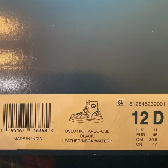 Polo Ralph Lauren Oslo waterproof men’s boots. Size 12 D