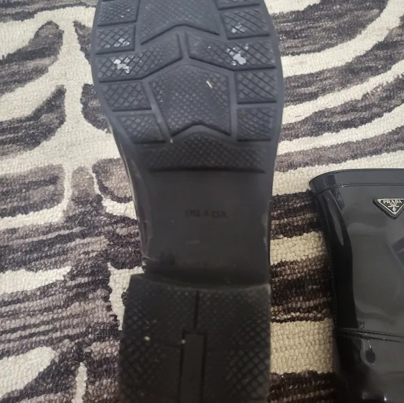 Prada Black Winter &amp; Rain Boots