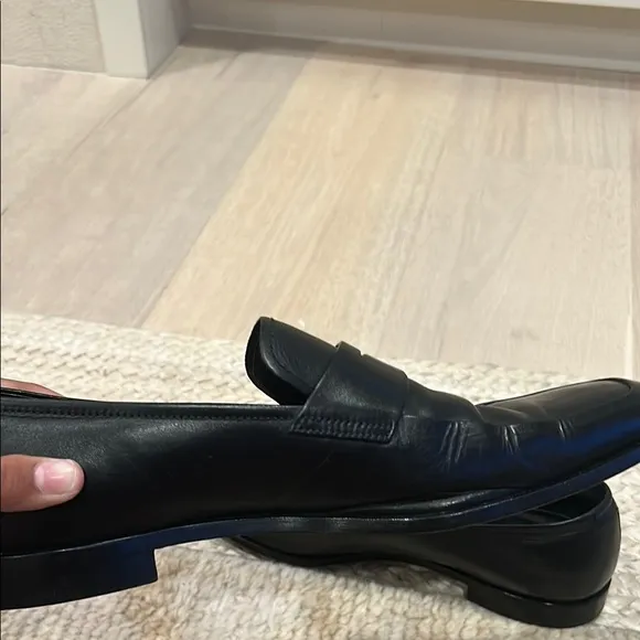 Prada Men's Black Leather Loafers