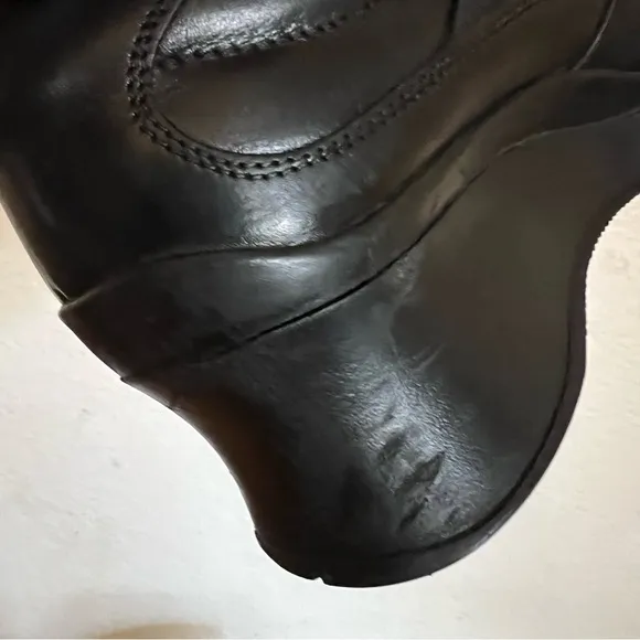 Prada Vintage 90’s Black leather boots Avantgarde Style Affliction Size 6