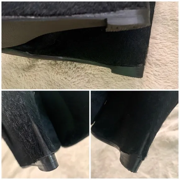 👑✅PRICE FIRM✅NO OFFERS SUPER SALE!! 👑AUTHENTIC Burberry Wedge Fur Ankle Boots.