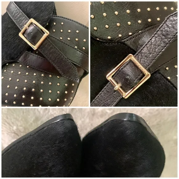 👑✅PRICE FIRM✅NO OFFERS SUPER SALE!! 👑AUTHENTIC Burberry Wedge Fur Ankle Boots.